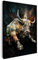 Artmazing | Buntes Stier Bild | S-Art Bilder | Moderne Stierbilder | Coole Wandbilder für Wohnzimmer | XXL Wandbild Stier Deko | Leinwand XXL