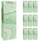 Idena 30375-10 - Bolsas para botellas Dot, 10 unidades, 12 x 9 x 35 cm, bolsas de papel en verde menta con puntos dorados