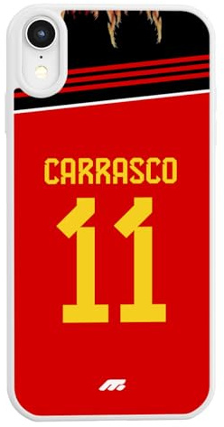 MYCASEFC Coque Football Yannick Carrasco Belgique Personnalisée Vivo X51. Housse de Football pour Smartphone pour Les Fans de Football - Idée Cadeau - Design de qualité supérieure.