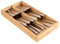 STQDEU Organizador de cubiertos para cajones de cocina, organizador de cubiertos con cajones para cubiertos, bandeja para todos los utensilios de cocina, organizador de cubiertos con separadores para