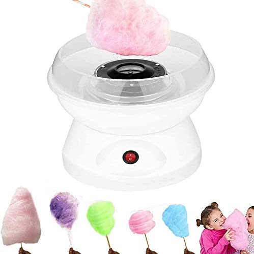 Professionelle Zuckerwattemaschine aus Baumwolle – für Zuhause, Kinder – Partygeschenk – Cotton Candy Floss Maschine, elektrisch, Candy Floss Maker, Geburtstag Kinder, Weiß