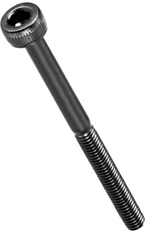 METALLIXITY Zylinderschrauben mit Innensechskant (M3-0,5x40) 50 Stück Innensechskantschraube Kohlenstoffstahl Schwarzoxid DIN 912 UNC Teilgewinde für Möbel Rohrverbindungen Bauarbeiten