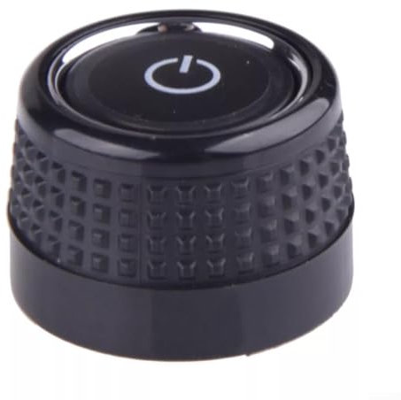 Whychstore Auto-Radio-Knopf Schalter Knopf Drehknopf, Radio-CD-Steuerung, Dreh-Lautstärkenschalter für Golf 6 für Skoda 6C0919603 (1 Stück links)