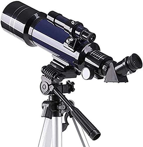 ZSLBGUYIAD Refraktor-Teleskop, Teleskop für Kinder und Erwachsene, Astronomie-Anfänger, 70-mm-Teleskope, 700 mm Brennweite, 120-fache Vergrößerung, Refraktor-Teleskope, Blau, gut