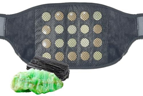 VEVOR Ferninfrarot-Heizkissen, 10 natürliche Jade- und 10 Turmalin-Stein-Heizkissen zur Schmerzlinderung, 103-159 ℉ Infrarot-Heizgürtel mit 3-stufiger Vibrationsmassage