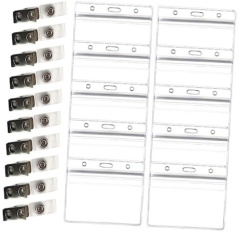 DIYEAH 20stücke Transparente Impfkarte Schutzfolien Mit Clips Und Reißfest Für Täglichen Gebrauch Und Veranstaltungen Kartenhaltern Und Clips Einfach Zu Verwenden Und Für Drinnen Und