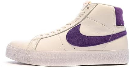 Nike Baskets Blanc/Violette Homme SB Zoom Blazer Mid Blanc 43FR