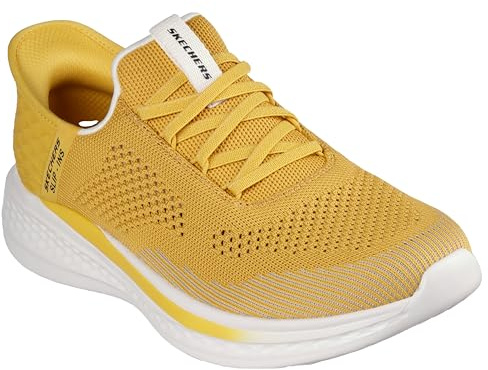 Skechers Herren Slade Quinto Trainer, Yellow Knit, 46 EU