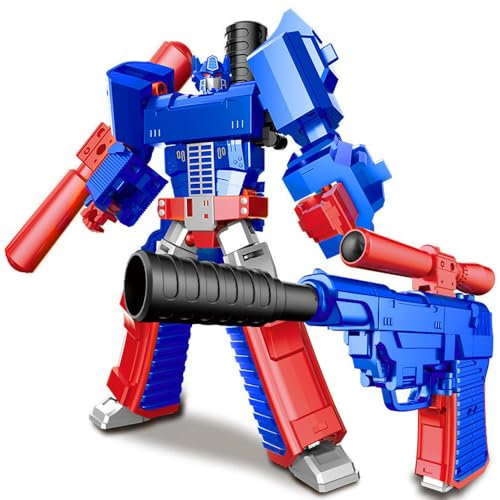 YGCHEN Transform Spielzeug Roboter Figuren Spielzeug Pistole Transform Roboterspielzeug Deformierter Action Figure Roboter Pistolen Spielzeug Kinder Verwandlungsspielzeug für Erwachsene und Kinder