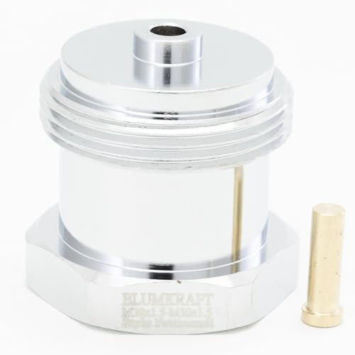 BLUMKRAFT Adapter aus Metall, kompatibel mit FRATELLI PETTINAROLI Heizkörpern M28 x1,5 auf M30 x 1,5 für Thermostat/Thermostatkopf M30 x 1,5 männlich