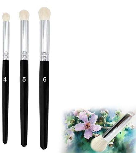 3 Stück Dry Brush,Modellbau Pinsel,Dry Brush Pinsel,Für Warhammer Modellbau Citadel,Für Acryl, Aquarell,Gouache,Für Künstler Und Anfänger(Schwarz)