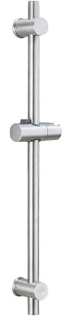 Shower Riser Rail 60cm Wall Mounted Shower Rail Stainless Steel Adjustable Shower Head Guide Rail for Home Bathroom