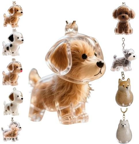 Zengjunwei Hundehaar Sammler Schlüsselanhänger Charme Memorial Storage Box, Haustier Haar Lagerung Schlüsselanhänger,Haustier Katze Hund Haar Lagerung Fall für Tierhalter (A)