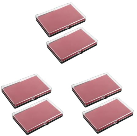 DIYEAH 6 Stück Badge Display Box Transparent mit Stahl Pins für Große Anstecknadeln und Abzeichen Erweiterte zur Sicheren Aufbewahrung und Präsentation Am Schreibtisch Wand