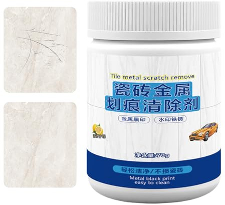 Duschfliesen Reiniger - Keramik Kratzerentferner - Schonendes Fliesen Kratzer Reinigungspulver Für Bad Küche