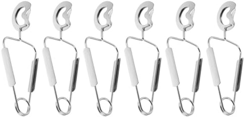 TOYZFRIENDY Pinces À Escargots En Acier Inoxydable 6 Pièces Avec Ressort Ergonomique Anti-Brûlure Outils De Service Pour Fruits De Mer Et Escargots Cuisine