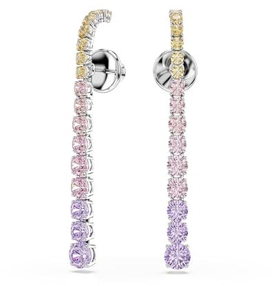 Swarovski Matrix Kollektion, Farbverlauf von Rundschliffen, Mehrfarbig, Rhodiniert