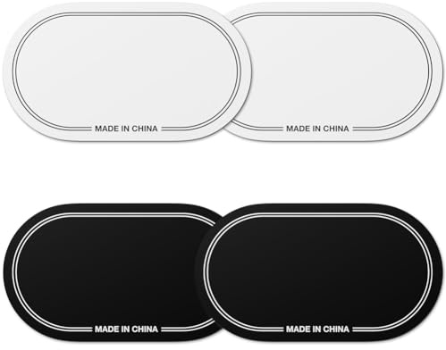 Pinafresa Kick Drum Patch, 4 Stück Doppel-Drum-Pedal-Patches, Mute Pad Selbstklebende Drumhead-Schutzaufkleber