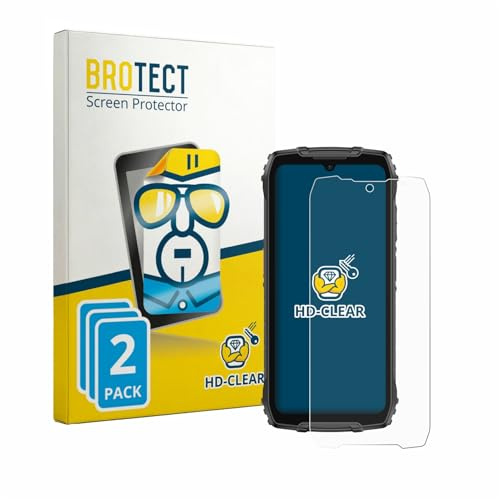 BROTECT 2 Stück Schutzfolie für Ulefone RugKing 4 Pro Displayschutz Folie Made in Germany, Ultra-Klar