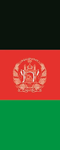 U24 Fahne Flagge Afghanistan im Hochformat Premiumqualität 150 x 500 cm