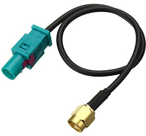 C-FUNN Antennenadapterkabel Fakra Z (M) auf SMA (M) Stecker für GSM GPS DAB 25 cm
