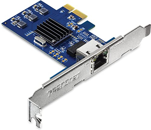 TRENDnet, TEG-25GECTX, Adaptateur réseau PCIe 2,5 GBase-T, convertit Un Emplacement PCIe 2.0 ou Version ultérieure en Port Ethernet 2,5 G