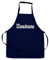 Elefantasie Personalisierte Kinderschürze mit Name, Kochschürze für Backen, Kochen, Malen, Geschenkidee für Kinder 7-10 Jahre dunkelblau