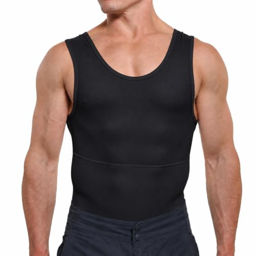 Esteem Apparel Original Max Men's Slimming Chest & Body Shaper Compression Shirt