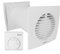 Wärmeverteiler Lüfter Ventilator Ab- Zuluft Thermostat Wärmelüfter Warmluft Wand - VONLIS® Ø 100 mm 200 mm