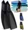 Khroom Schnorchelflossen für Erwachsene 36-47 | Hochwertiges Produkt Made in Italy | Taucherflossen für Damen/Herren | Schwimmflossen Erwachsene zum Schnorcheln (Schwarz, 44-45)