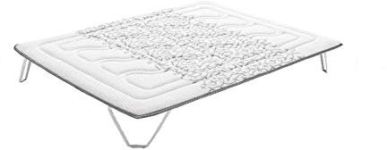 ECCOX - - Topper Coprimaterasso 135 x 180 per Letto 135 con Imbottitura in visco Gel e Schiuma