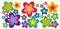 FOTOFOL 23 Aufkleber Auto Hippie Blumen Flower Power Sommer perfekt für VW Bulli California