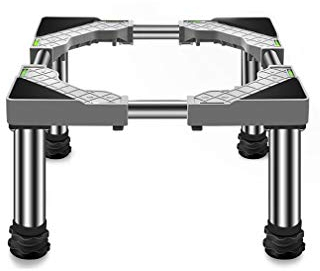 Fridge Washing Machine Base Heightening Adjustable Tumble Dryer Stand Adjustable Length/Width 45-65cm Freezer Pedestal Prevent Scratch Dent Anti Vibration Mute Shelf 4/8/12 Legs
