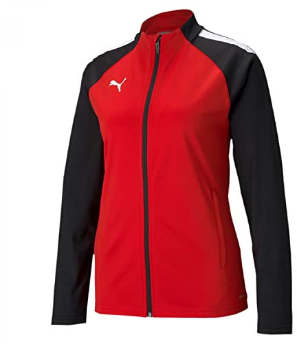 PUMA Damen Sweater, Puma Red-Puma Black, XS