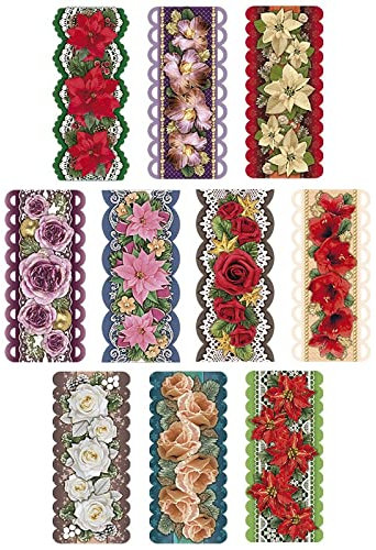 Ideen mit Herz 3-D Motive, ausgestanzt, ca. 7-10 cm, 10 Stück im Beutel | Bilder zum Basteln & Dekorieren | Grußkarten selber machen | Bildmotive für Scrapbooking & DIY-Deko (Bordüren Weihnachten)