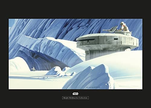 Komar Star Wars Classic RMQ Hoth Echo Base - Größe: 70 x 50 cm, Wandbild, Poster, Kunstdruck (ohne Rahmen)