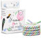 Bellody® Original Mädchen Haargummis - Stylisch geflochtener Kinder Haargummi mit starkem Halt (4er Set - Cool Princess) - Damen Haarschmuck Prinzessin