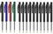 BIC - Lot de 10 Stylos-Bille Noir - M10 Original Rétractables Pointe Moyenne (1,0 mm) + 1 Lot de 4 Stylos-Bille Assortis - M10 Original Rétractables Pointe Moyenne (1,0 mm)