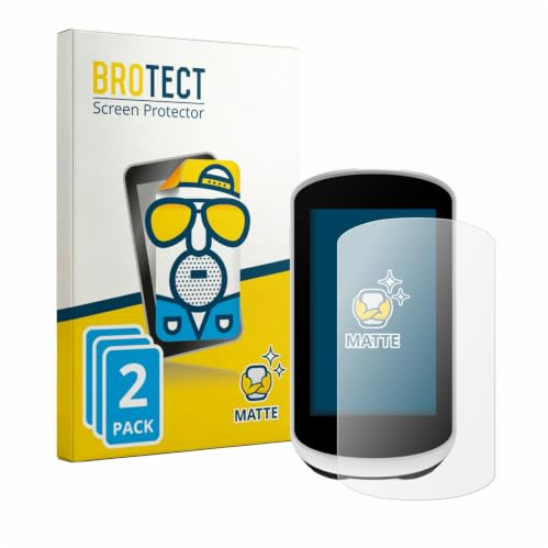 BROTECT Schutzfolie für Garmin Edge Explore 2 | 2 Stück Entspiegelnder Displayschutz Made in Germany Matte Displayschutz-Folie Anti-Reflex Anti-Fingerprint Einfache Montage