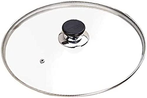 Couvercles De Casserole Couvercle De Casserole En Verre Trempé Couvercle De Casserole À Vapeur Couvercle De Casserole Transparent Ménage Couvercle De Casserole De Remplacement Universel,22cm,Colle