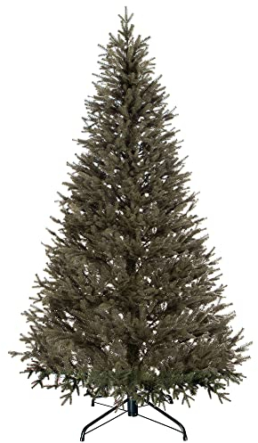 SPRINGOS Künstlicher Weihnachtsbaum Premium Fichte 210 cm Spritzguss 3D-Weihnachtsbaum Christbaum Rotfichte inkl. Metallständer