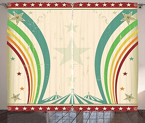 WZIKZFH kreativ textur Sterne textur Vorhänge Für Kinderzimmer Jungen - Kinderzimmervorhänge Mit Ösen, Verdunkelungsvorhang Gardinen Schals Vorhang Blickdicht Für Kinderzimmer 264x242cm