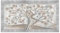 Lupia - Quadro Moderno con Cornice Bianca Argento, Stampa su Legno con Glitter, GIOVY Albero Abbraccio Mix, Tema Amore e Famiglia, per Soggiorno, Camera da Letto, Ufficio, 60x110 cm, Made in Italy