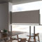 WIFESE Toldo Lateral retráctil para Patio 100x300 cm Gris Toldos Laterales Exterior Toldo Horizontal Exterior Toldos Cortavientos Separador Terraza Exterior Toldo para Patio Balcon Jardin