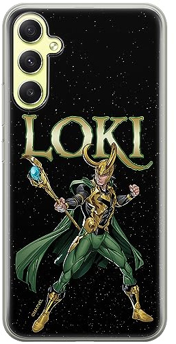 ERT GROUP Handyhülle für Samsung A34 5G Original und offiziell Lizenziertes Marvel Muster Loki 002 optimal an die Form des Handy angepasst, hülle aus TPU