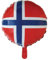 Folienballon * NORWEGEN * als Deko für Mottoparty oder Länderparty | 46cm groß | Partydeko Luftballon Ballon Folienballon Land