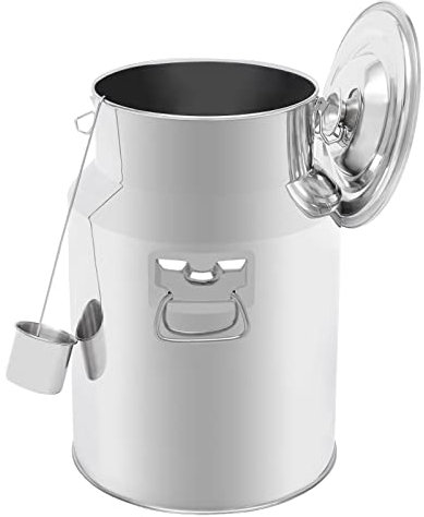 SICHENSH 28L Edelstahl Milchkanne Milch Transportkanne mit Silikondichtung für Wein Milchbehälter Edelstahleimer für Wein,Öl, Saft Behälter | EU Stock