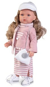 Antonio Juan Bella-Puppen mit gestreiftem Kleid und Mode-Accessoires | Ref. 28328