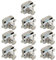 10 Pack Push Button Locks Elegant Cabinet Lock Keyless Cupboard Catch Decorative Push Button Latch for RV Drawer Door Cabinet Yachts (Nickel)