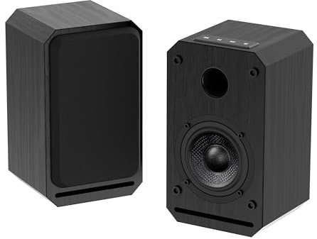LONPOO Casse PC Gaming 30W, Acustiche Hifi 3 Pollici, Stereo Attive Con Ingresso Bluetooth/USB/AUX (LP42S)